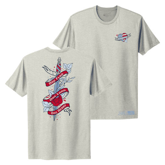 Grunt Style Women's One Flag Boyfriend Fit T-Shirt - Sand
