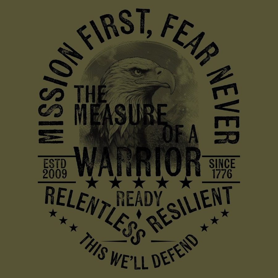 Grunt Style Women's Mission First Boyfriend Fit T-Shirt - Military Green