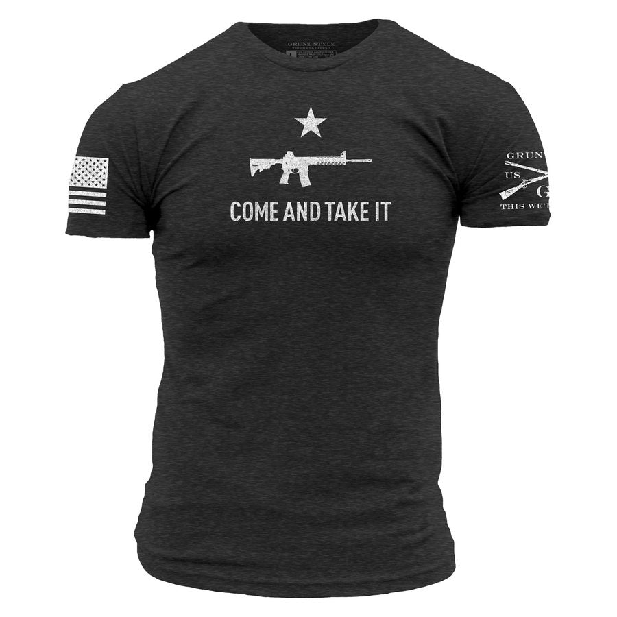 Grunt Style Come And Take It T-Shirt - Charcoal
