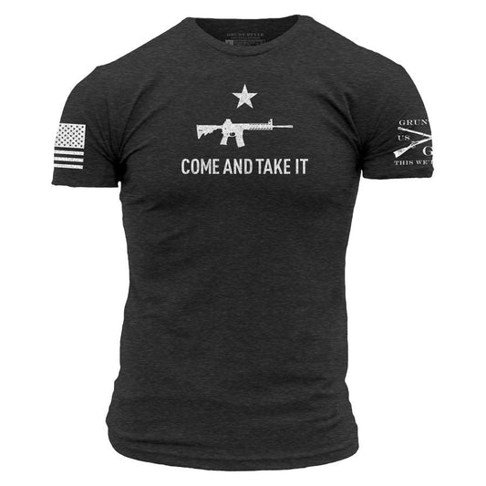Grunt Style Come And Take It T-Shirt - Charcoal