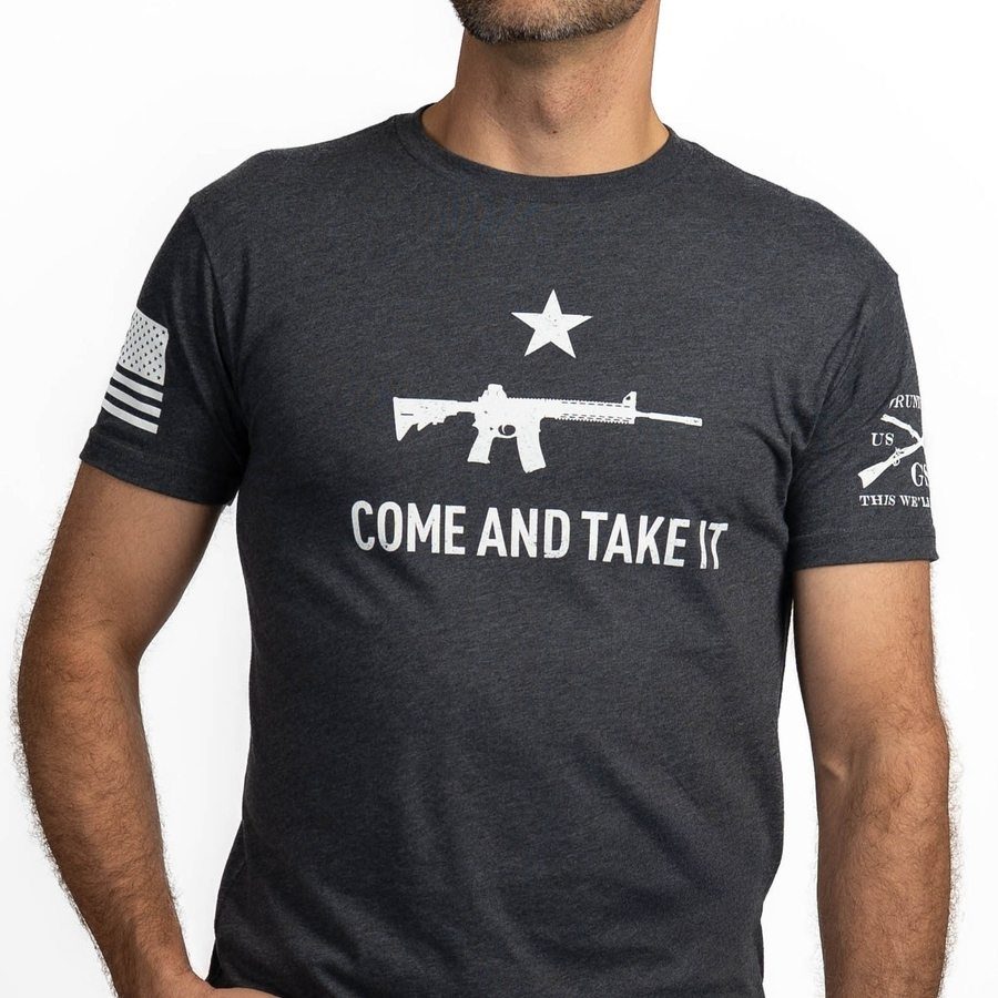 Grunt Style Come And Take It T-Shirt - Charcoal