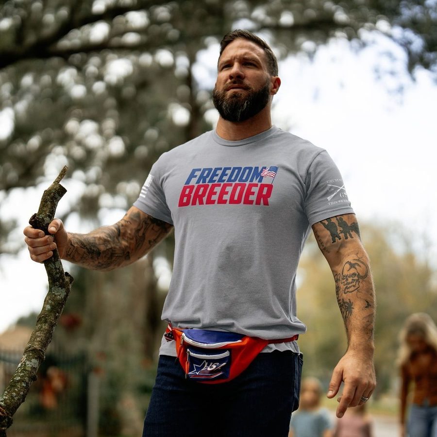 Grunt Style Freedom Breeder T-Shirt - Dark Heather Gray
