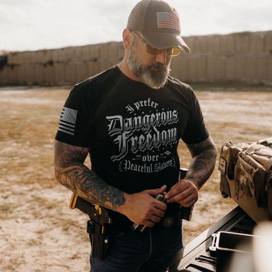 Grunt Style Dangerous Freedom T-Shirt - Black