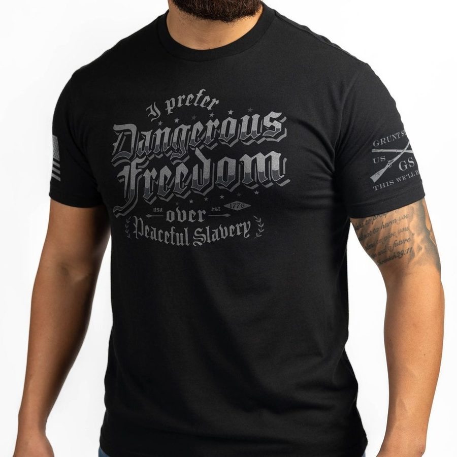 Grunt Style Dangerous Freedom T-Shirt - Black