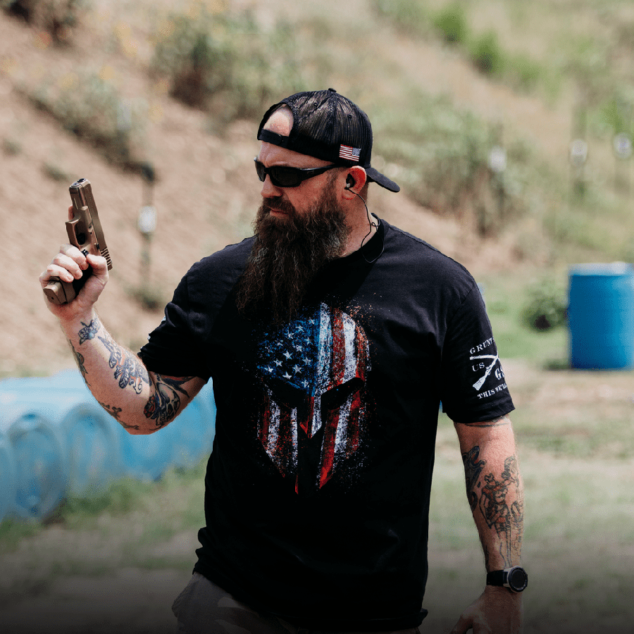 Grunt Style Men's Patriotic Shirts | American Spartan 2.0 Tee