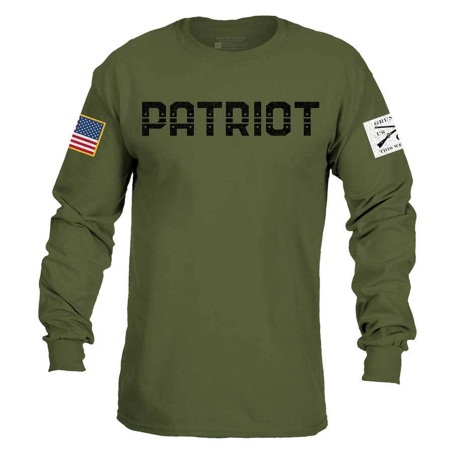 Grunt Style Patriot Long Sleeve - Military Green