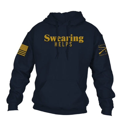 Grunt Style Swearing Helps Hoodie - Navy