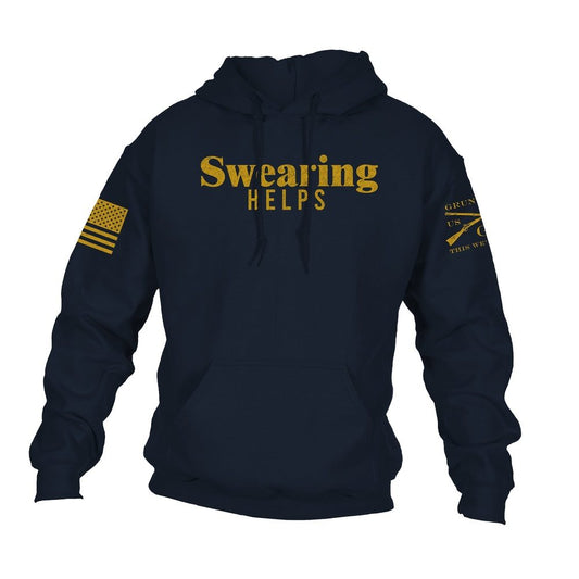 Grunt Style Swearing Helps Hoodie - Navy