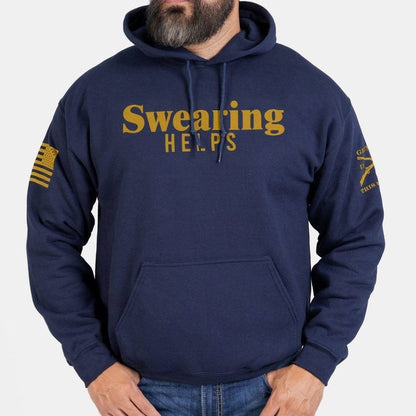 Grunt Style Swearing Helps Hoodie - Navy