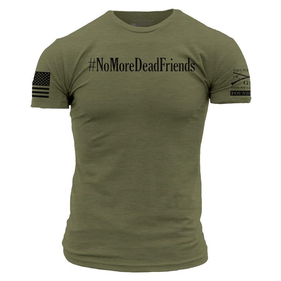 Grunt Style Grunt Style Foundation No More T-Shirt - Military Green