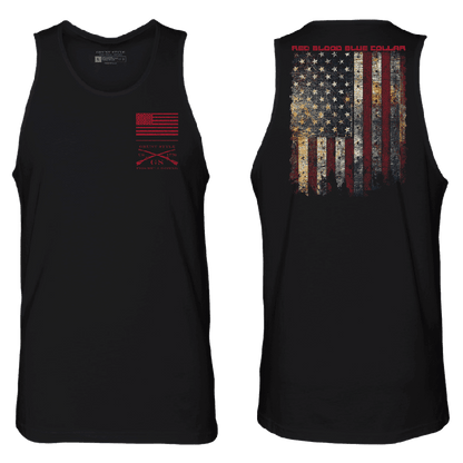 Grunt Style Red Blood Blue Collar® Tank - Black