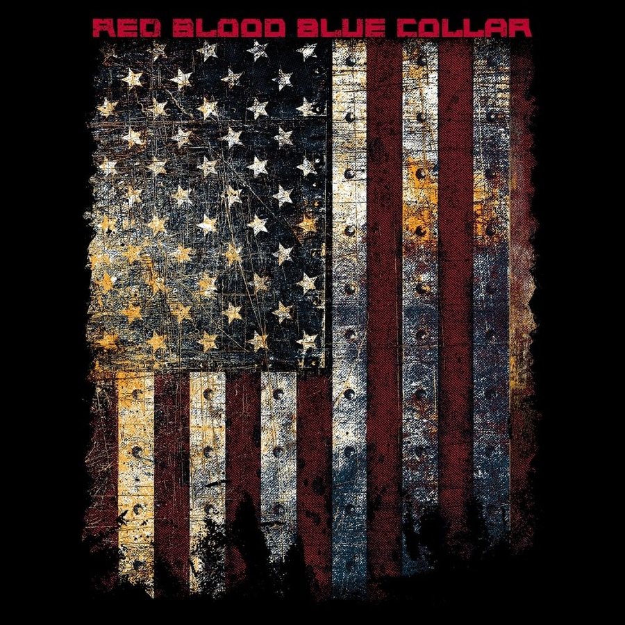 Grunt Style Red Blood Blue Collar® Tank - Black