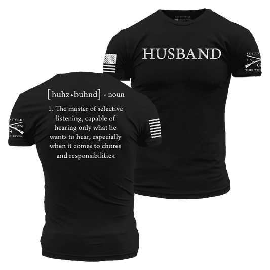 Grunt Style Husband Defined T-Shirt - Black