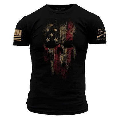 Grunt Style Men's Patriotic Shirt - American Reaper Flag