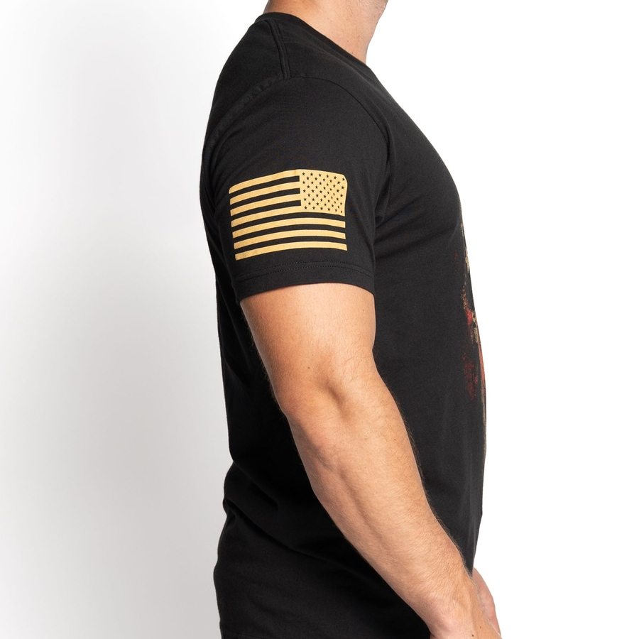 Grunt Style Men's Patriotic Shirt - American Reaper Flag