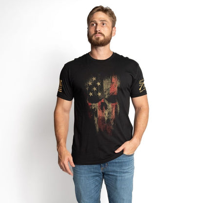 Grunt Style Men's Patriotic Shirt - American Reaper Flag