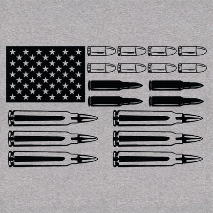 Grunt Style Ammo Flag T-Shirt - Dark Heather Gray