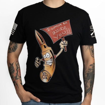 Grunt Style Men's Bullet Funny Graphic Tees | Gun Shirt