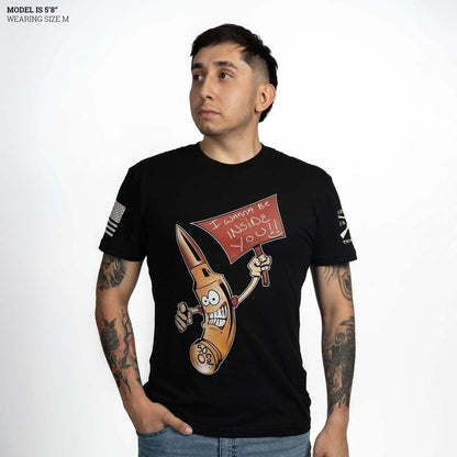 Grunt Style Men's Bullet Funny Graphic Tees | Gun Shirt