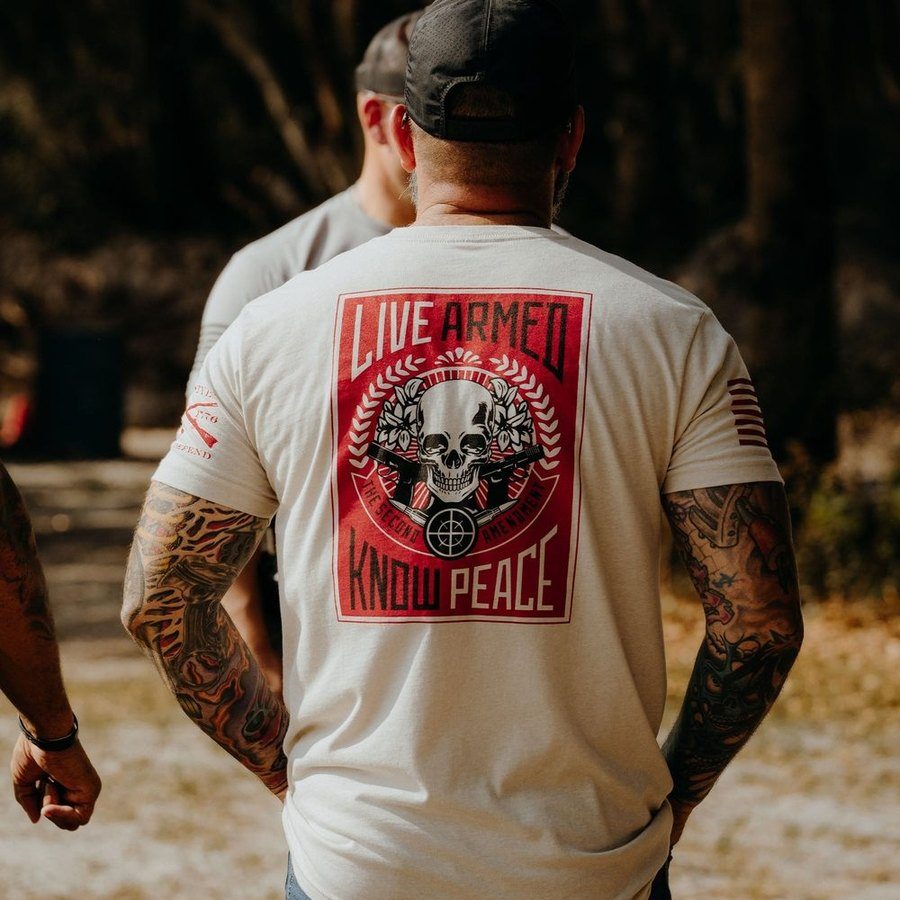 Grunt Style Live Armed T-Shirt - Sand