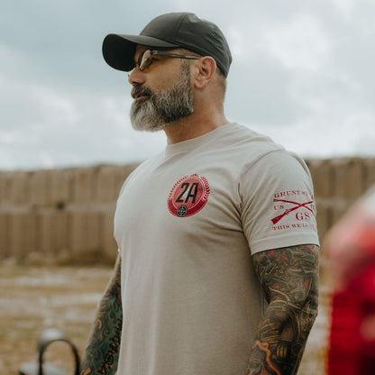 Grunt Style Live Armed T-Shirt - Sand