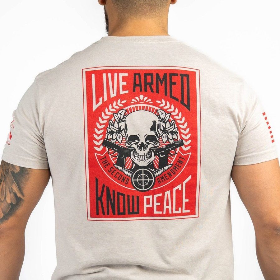 Grunt Style Live Armed T-Shirt - Sand