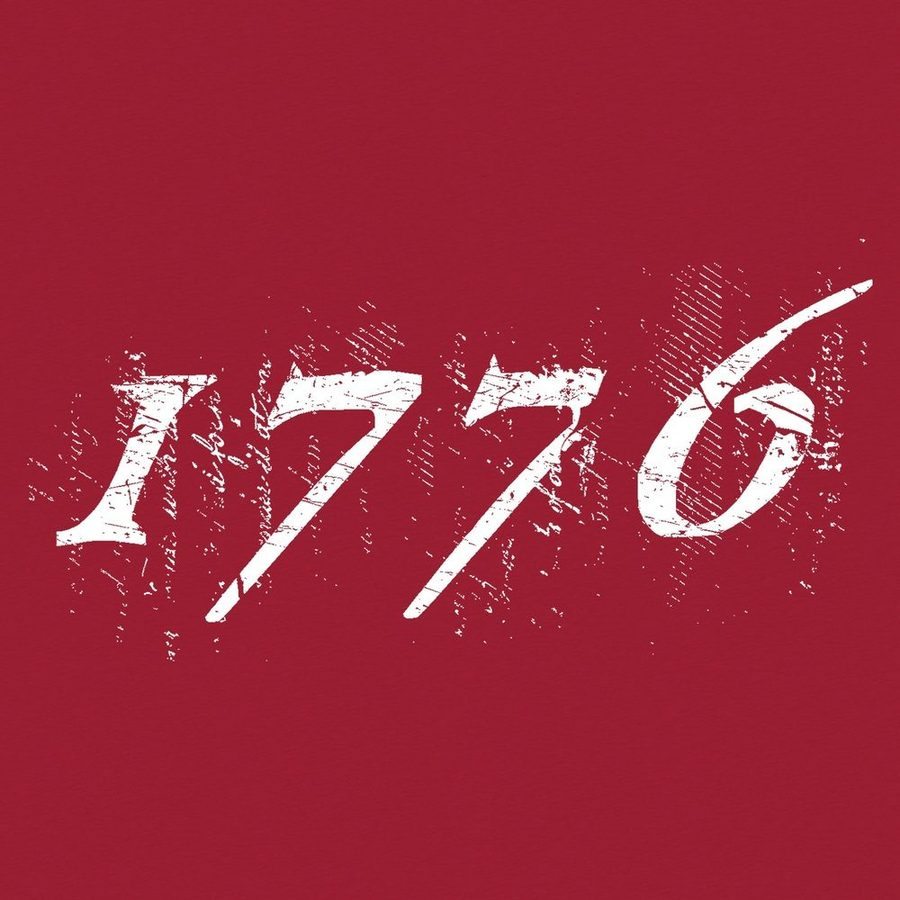 Grunt Style 1776 Flag T-Shirt - Red