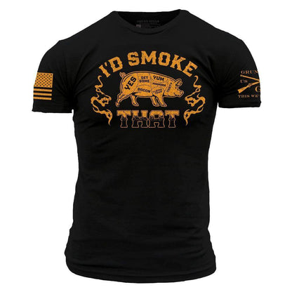 Grunt Style Men's T-Shirt - I'd Smoke That - Patriotic Apparel