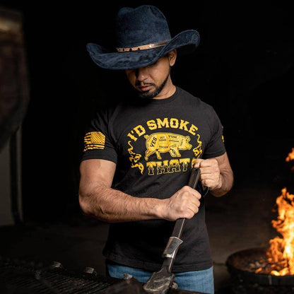Grunt Style Men's T-Shirt - I'd Smoke That - Patriotic Apparel