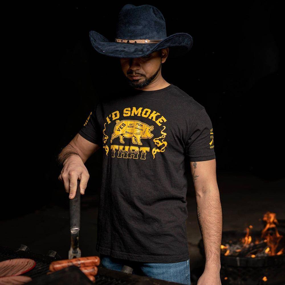 Grunt Style Men's T-Shirt - I'd Smoke That - Patriotic Apparel