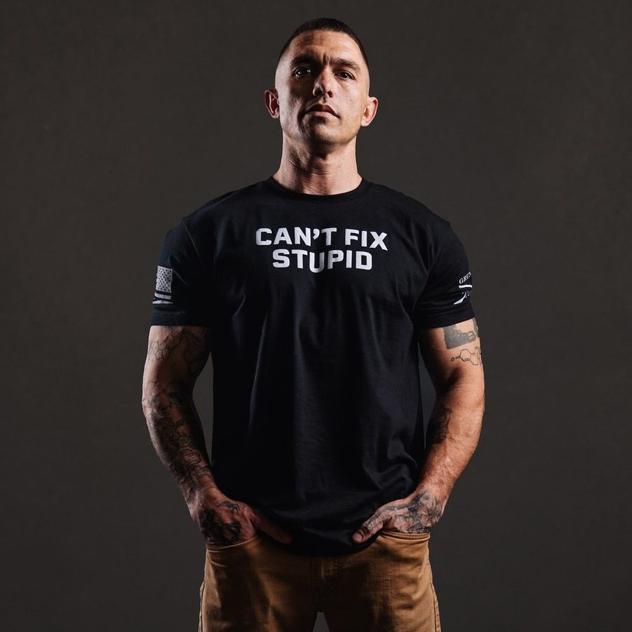 Grunt Style Can't Fix Stupid T-Shirt - Black