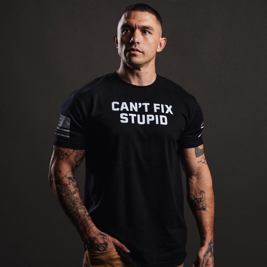 Grunt Style Can't Fix Stupid T-Shirt - Black