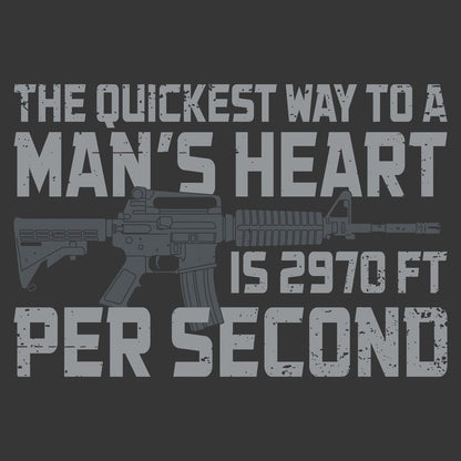 Grunt Style Way To A Heart T-Shirt - Charcoal