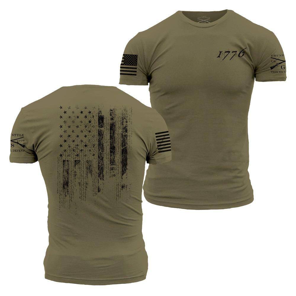 Grunt Style 1776 Flag - Military Green