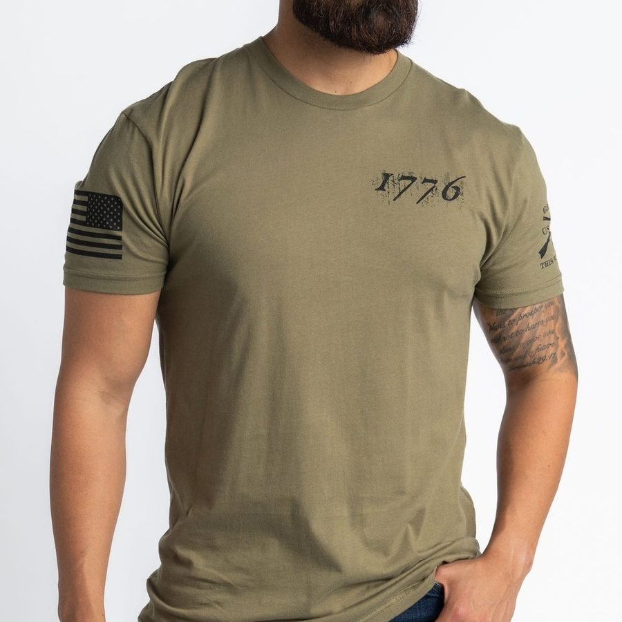 Grunt Style 1776 Flag - Military Green