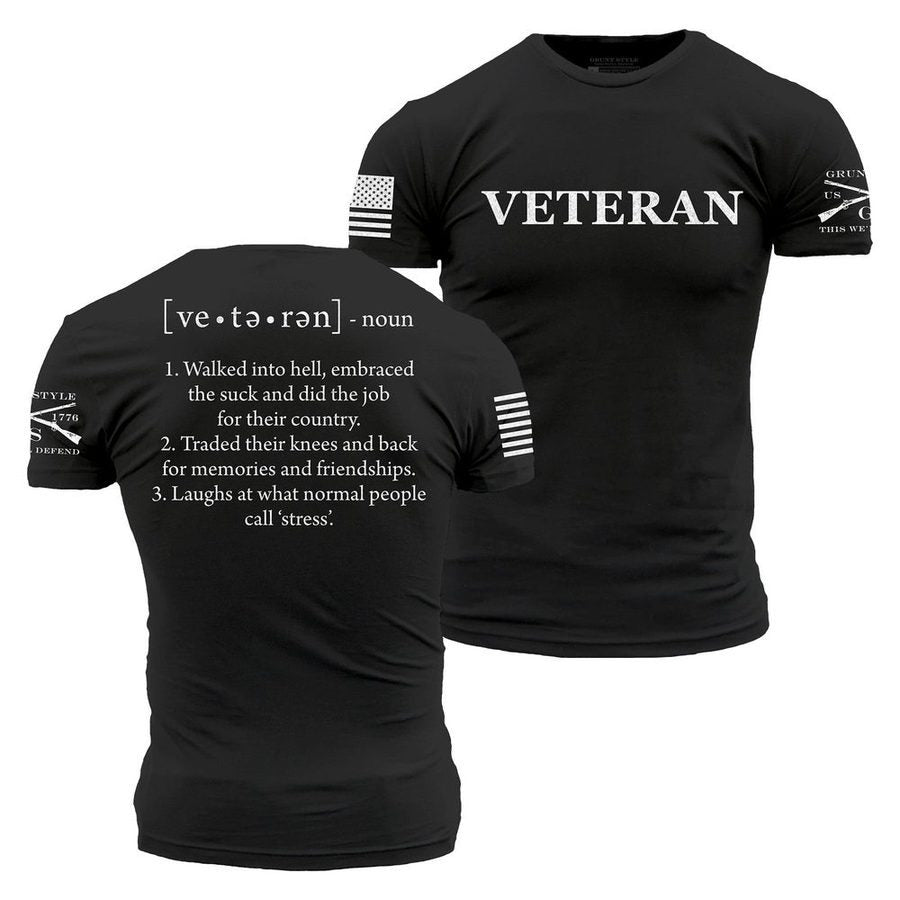 Grunt Style Veteran Defined T-Shirt - Black
