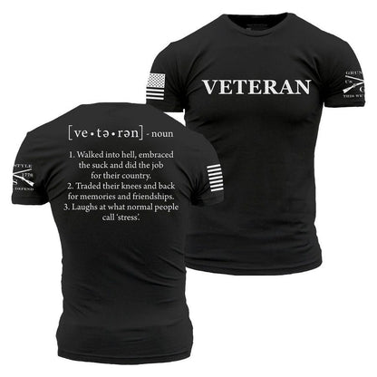 Grunt Style Veteran Defined T-Shirt - Black