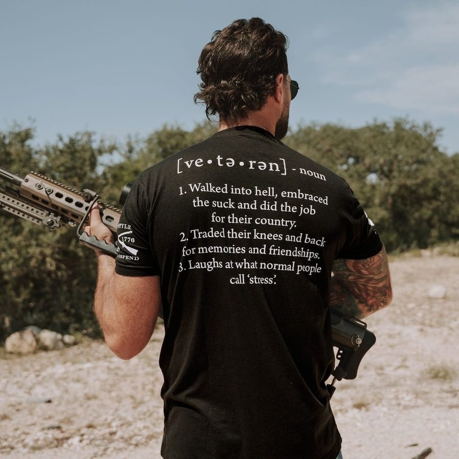 Grunt Style Veteran Defined T-Shirt - Black