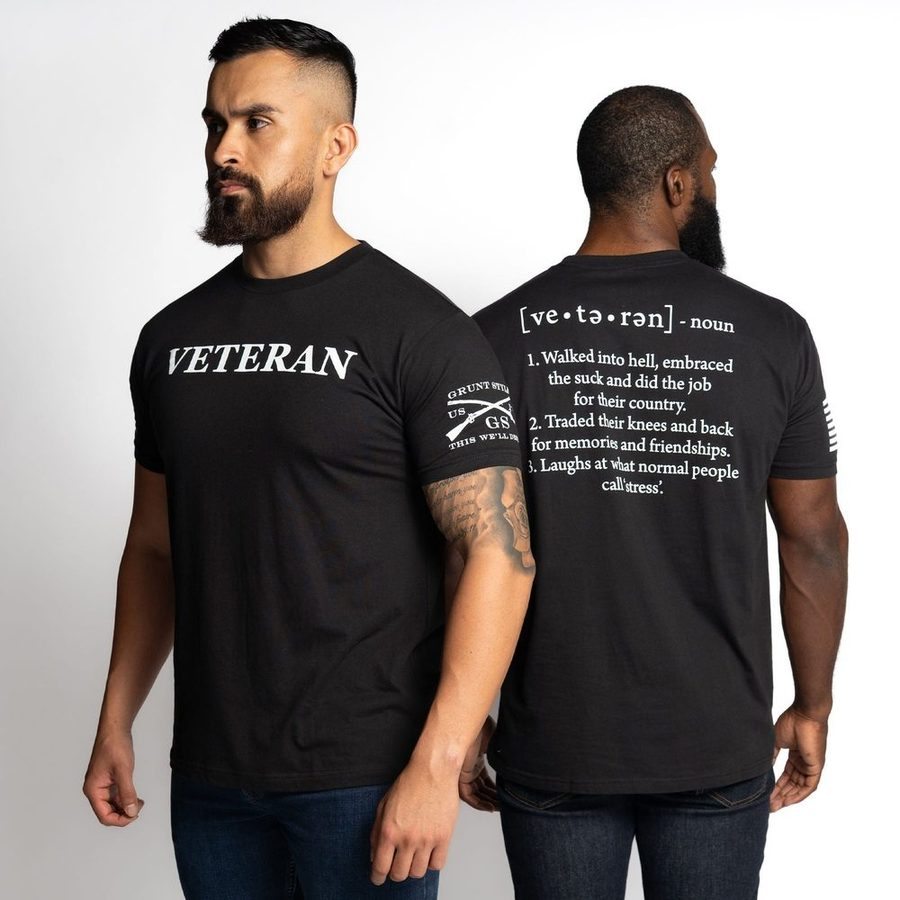 Grunt Style Veteran Defined T-Shirt - Black