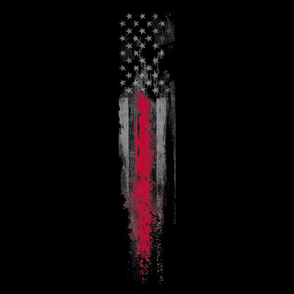 Grunt Style Thin Red Line Flag Shirts | Red Line Flag Graphic Tee