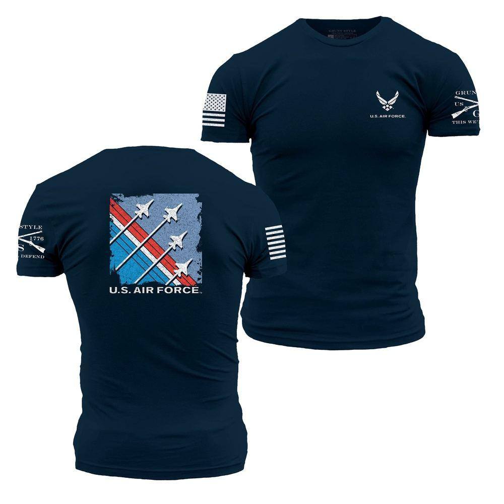 Grunt Style Military Shirt | USAF T-Shirt | Finger-Four Formation