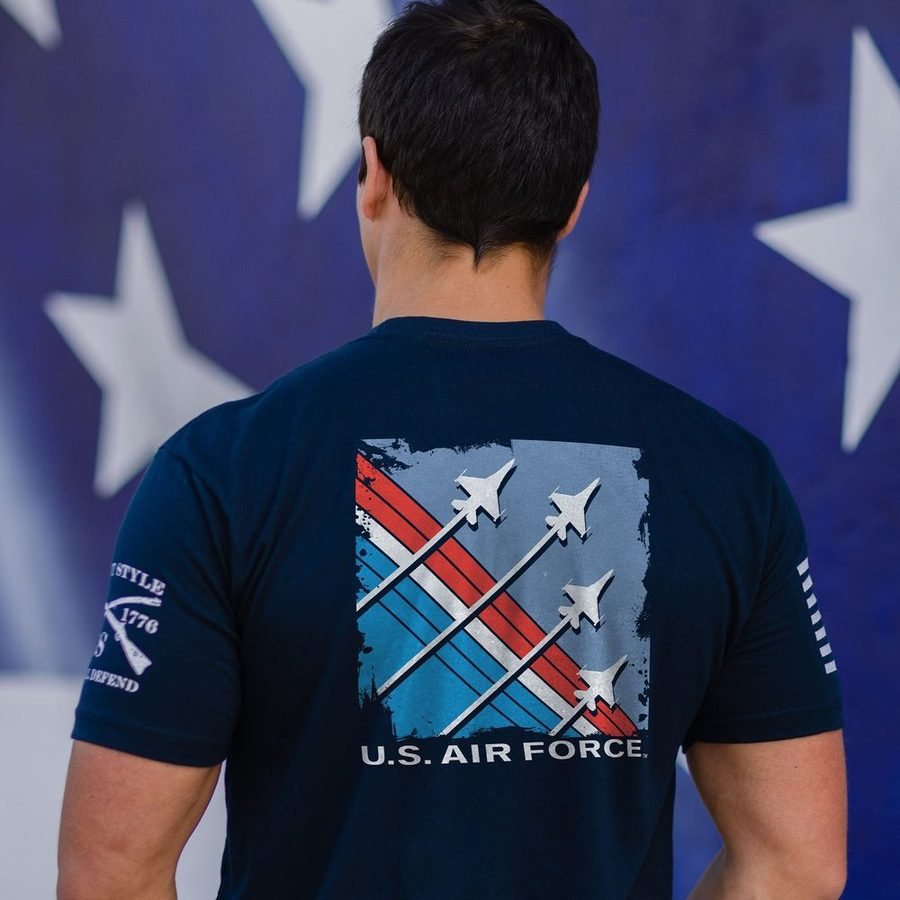 Grunt Style Military Shirt | USAF T-Shirt | Finger-Four Formation
