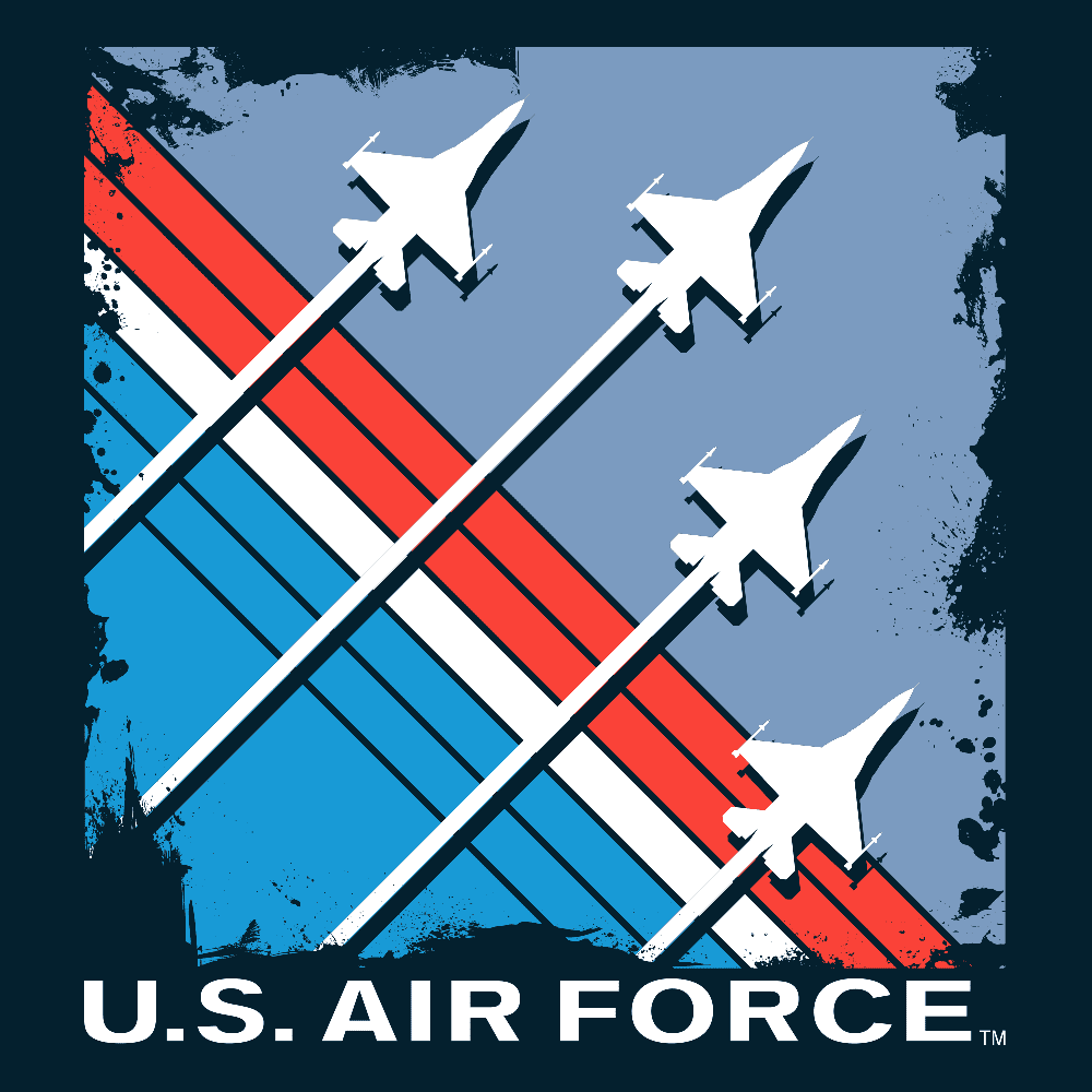 Grunt Style Military Shirt | USAF T-Shirt | Finger-Four Formation